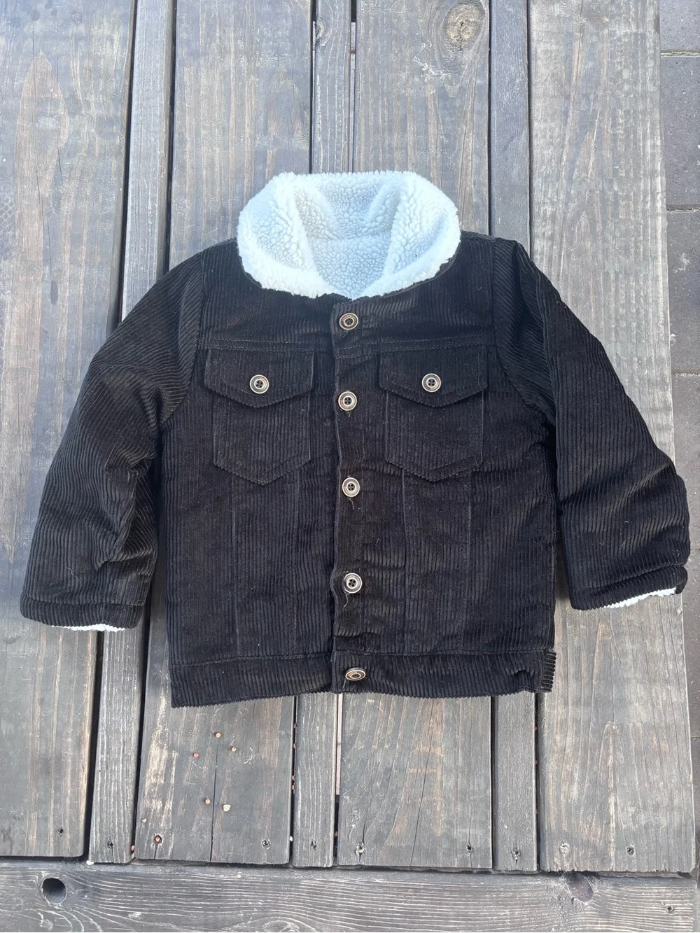 NWT Kids Corduroy Sherpa Lined Jacket Size 4